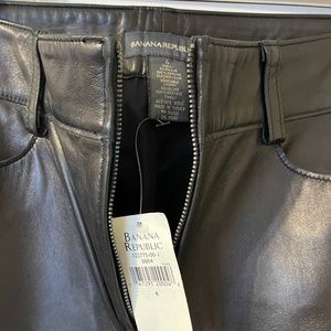 Leather pants - real - size 4